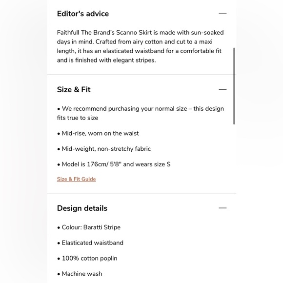 Faithful the Brand Scanno Maxi Skirt Blue/White Stripe - Picture 6 of 11